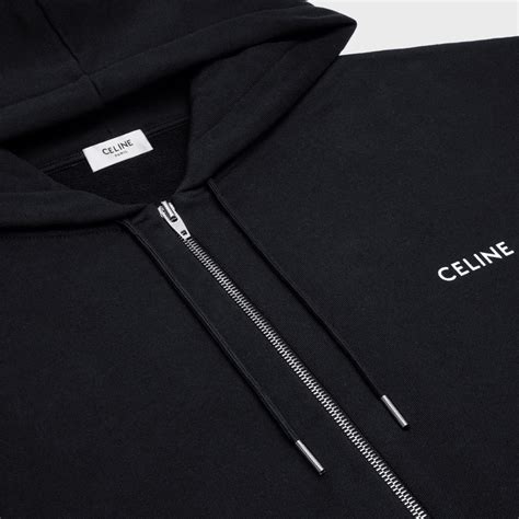 celine zip hoodie|celine hoodie black and white.